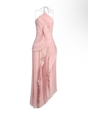 Pleated Pink Dress